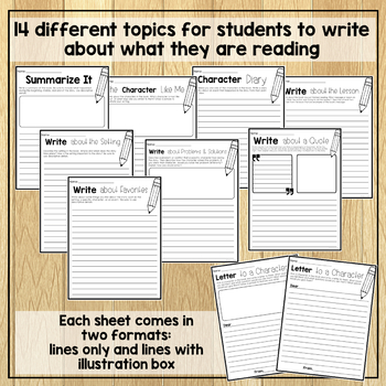 Reading Response Journal: Grades 4 & 5 by Cheerful Teaching | TpT