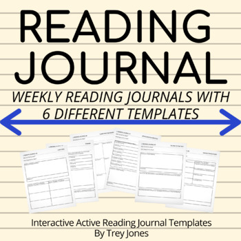 Reading Journal: 6 Templates For Interactive Reading by Not In School