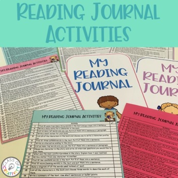 Reading Journal Activity List by Class of Creativity | TpT