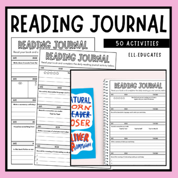 Preview of Reading Journal Log **Google Slides and booklet**