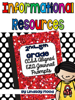Preview of Reading Journal Prompts {Informational Resources CCSS}