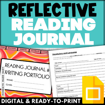 Preview of Reading Journal and Writing Portfolio - Ontario Literacy Course - Digital, Print