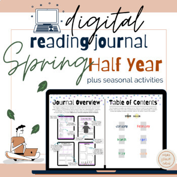 Preview of Reading Journal for Digital Learning for Spring and Summer