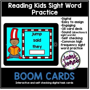 Preview of Reading Kids Sight Word Practice Boom Cards
