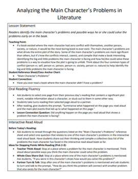 Reading Lesson: Analyzing the Main Character's Problems in Literature