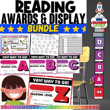 Preview of Reading Level Display, Awards, Certificates, and Tracker