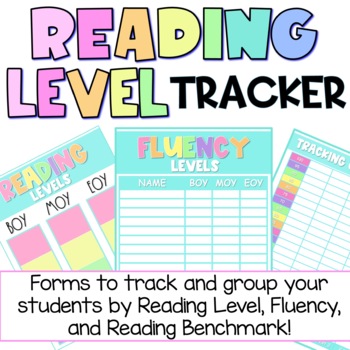 Preview of Reading Level & Test Data Tracker | Editable