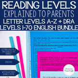 [A-Z + 1-70 English Bundle] Reading Levels Explained for P