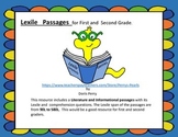 Reading:  Lexiled Passages
