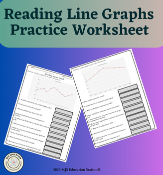 Preview of Reading Line Graphs Practice Worksheet