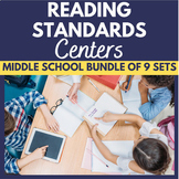 Reading Literacy Centers for Middle School | Bundle of 8 S