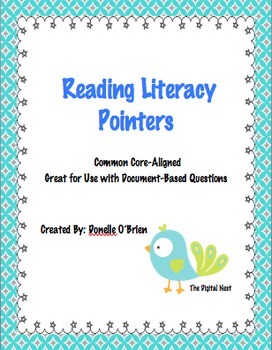 Preview of Reading Literacy Pointers