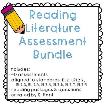 Preview of 2nd Grade Reading Literature Assessment Bundle