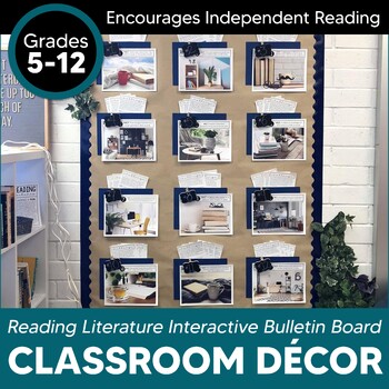 Preview of Reading Interactive Bulletin Board Classroom Decor for Independent Reading