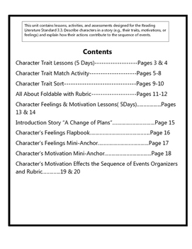 literature character type grid
