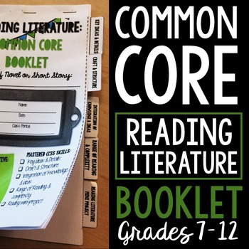 Preview of Reading Literature: Common Core Booklet for ANY Novel or Short Story