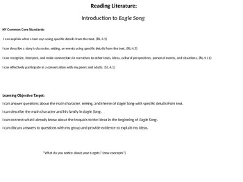 Preview of Reading Literature: Introduction to Eagle Song