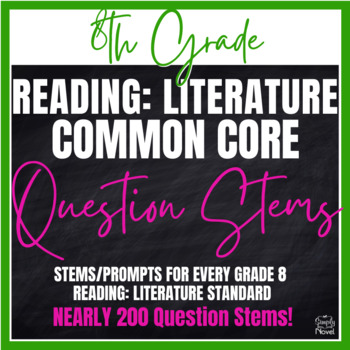 Preview of Common Core Question Stems 8th Grade - ELA - Reading: Literature