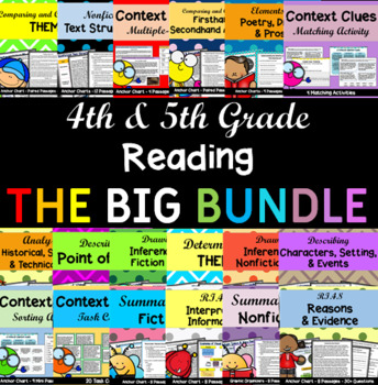 Preview of 4th & 5th Grade Reading Literature and Informational Text: The BIG Bundle!