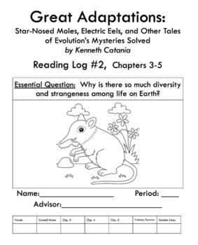 Preview of Reading Log #2: Great Adaptations (Chapters 3-5)