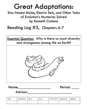Preview of Reading Log #3: Great Adaptations