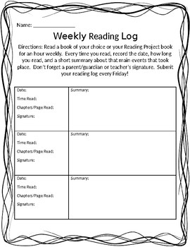 Reading Log by Amanda Moslak | TPT