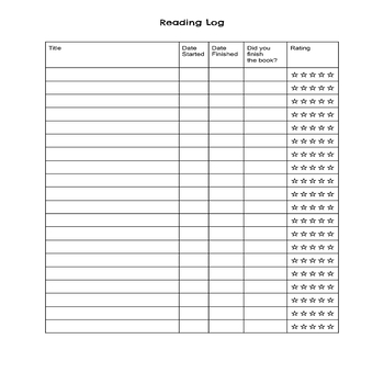 Reading Log by Grade 3 with Miss C | TPT