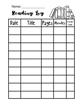 Reading Log by LB Teaching | TPT