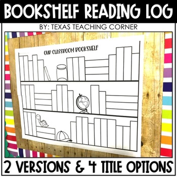 Preview of Reading Log Alternative - Bookshelf