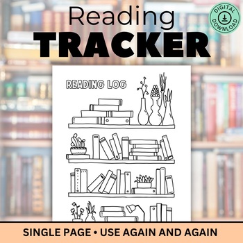 Reading Log, Book Log, Reading Tracker, Book Tracker, Reading Challenge