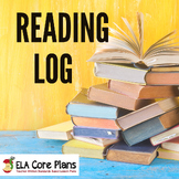 Reading Log: For Middle School Classrooms