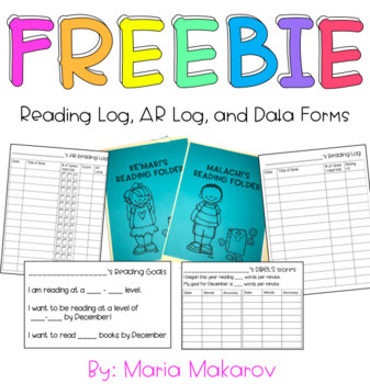 Preview of Reading Log FREEBIE