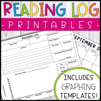 Preview of FREE Printable Reading Log Forms & Calendars - Reading Log Templates