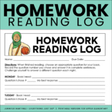 Reading Log - Independent Reading Response Homework Log - 