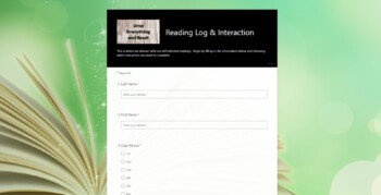Preview of Reading Log & Interaction