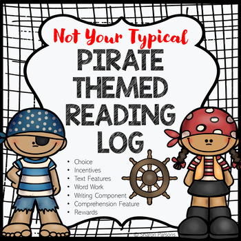 Preview of Reading Log - Pirate Theme - Not Your Typical (Incentives, Rewards, Choice)