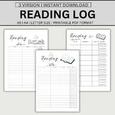 Reading Log Printable, Reading Tracker, Books to Read, Boo