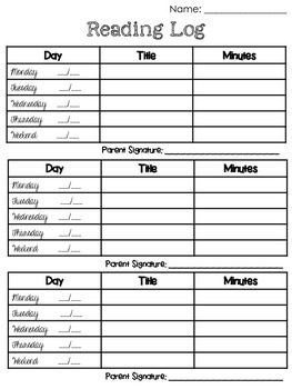 Reading Log * Book Recording Sheet * Home Reading By Doodles And Smiles