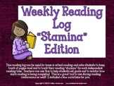 Reading Log Stamina Edition | Distance Learning