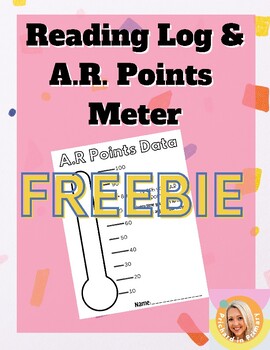 Preview of Reading Log and A.R Points Meter Freebie