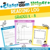 Reading Log and Reading Comprehension