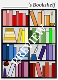 Editable Bookshelf Reading Log for Middle and High School 