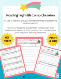 Reading Log with Comprehension - Daily and Weekly Formats