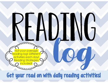 Preview of The Ultimate Weekly Reading Log with Reading Strategies!
