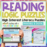 Reading Logic Puzzles Activities for Enrichment