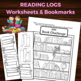 Reading Logs, Bookshelf Coloring Pages & Bookmarks