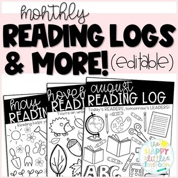 Preview of Monthly Reading Logs, Response Sheet, and More