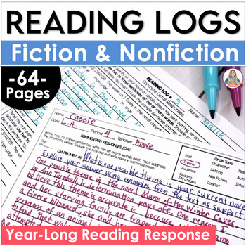 Preview of Reading Logs & Reading Response to Literature and Nonfiction for Comprehension
