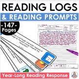 Reading Logs and Reading Comprehension Prompts Bundle