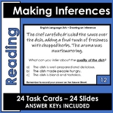 Reading - Making Inferences - 24 Task Cards